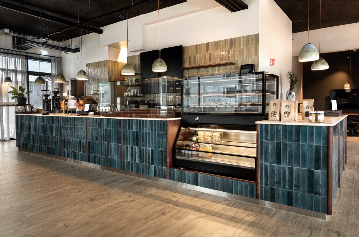 Finished café interior